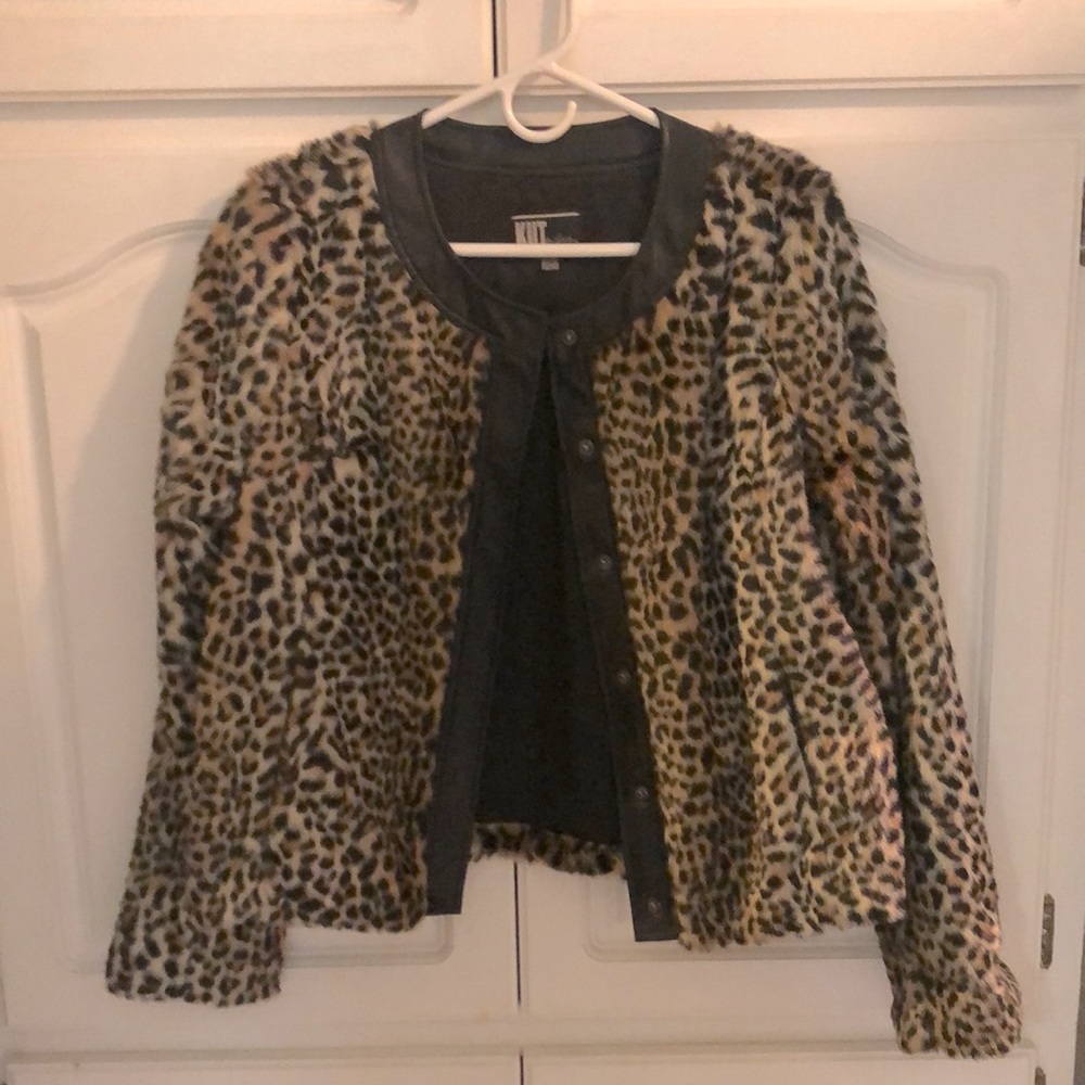 KUT Leopard Fashion Jacket